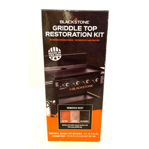 Blackstone 8 oz. Griddle Top Restoration Kit with Applicator Pads, Revives Rusty